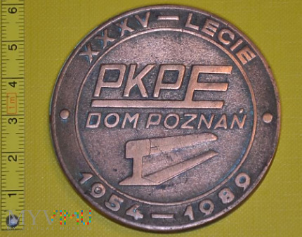Medal kolejowy - firmowy DOM Poznań