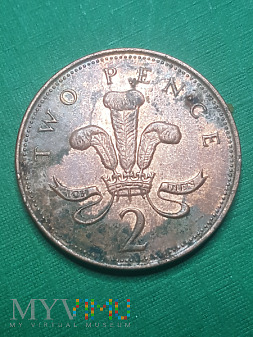 Wielka Brytania- 2 pensy 2000 r.