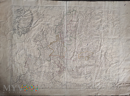 Rzeczpospolita Obojga Narodów na mapie z 1787 roku