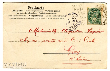 1904 Ostrokrzew pocztówka z Francji
