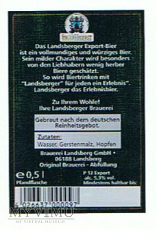 landsberger export bier