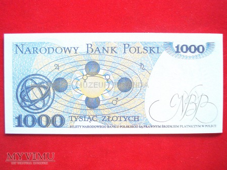 1000 złotych 1982 rok