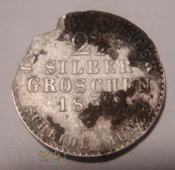 2 1/2 Silber Groschen 1850 A