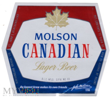 Molson Canadian Lager Beer