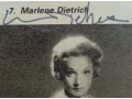 Marlene Dietrich Autograf - wycinek prasowy