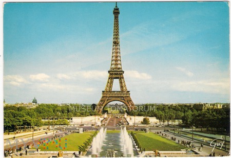 Duże zdjęcie Paryż - Wieża Eiffla - Tour Eiffel - lata 80-te