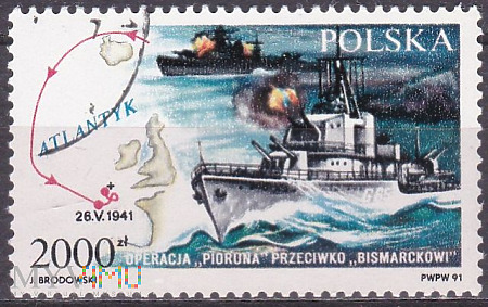 Duże zdjęcie Sinking of the Bismarck