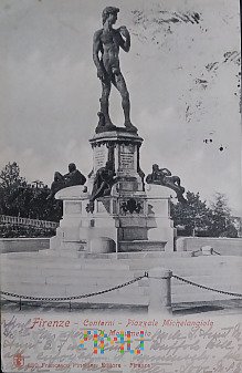 Florencja - kopia posągu Dawida.
