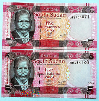 ZAGADKA 2 - Sudan Południowy: 5 funtów