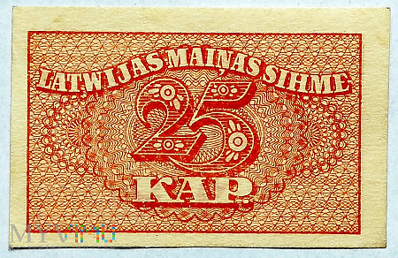 Łotwa 25 kopiejek 1920