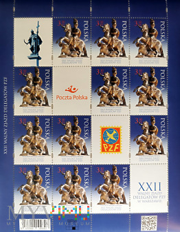 Duże zdjęcie Arkusz znaczków z pomnikiem Jana III Sobieskiego
