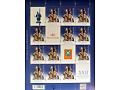 Arkusz znaczków z pomnikiem Jana III Sobieskiego