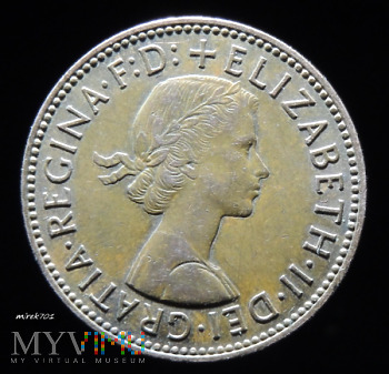 1/2 pensa 1965 Elżbieta II Half Penny
