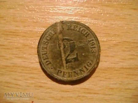 2 pfennig 1913