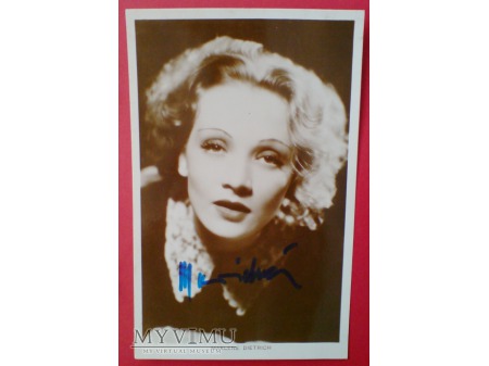 Duże zdjęcie Marlene Dietrich MARLENA Autograf zdjęcie foto