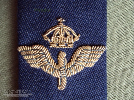 Szwecja - oznaka stopnia flygvapnet: kadet