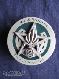Odznaka 5e compagnie du 2e R.E.I. (type 2).