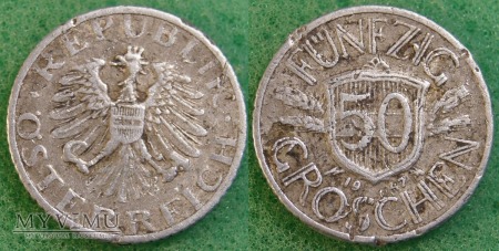 Duże zdjęcie Austria, 50 groschen 1947