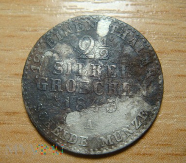 2 1/2 Silber Groschen 1843 ,A