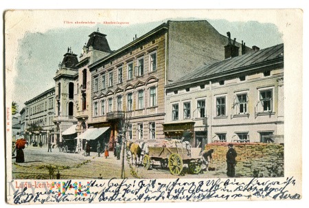 Duże zdjęcie 1902 LWÓW ulica Akacemicka
