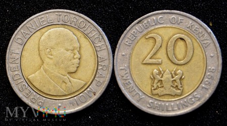Kenia, 20 Shillings 1998