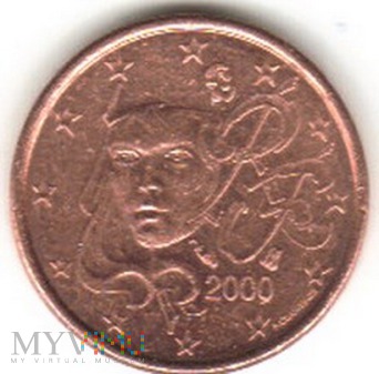 1 EURO CENT 2000
