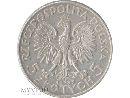 5 złotych 1933 rok