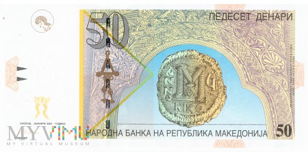 Macedonia - 50 denarów (2001)