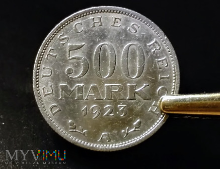 500 marek 1923 r.