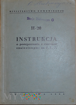H20-1961 Instrukcja o rzeczach znalezionych na PKP