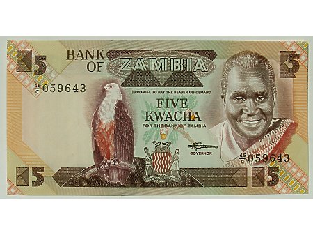 Zambia- 5 Kwacha UNC