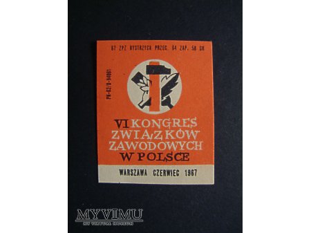 Etykieta - VI Kongres Związków Zawodowych