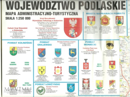 Województwo podlaskie -mapa