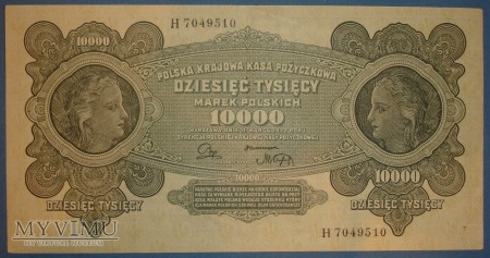 10000 marek 1922 r Polska Krajowa Kasa Pozyczkowa