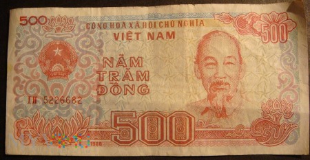 Wietnam Dong 500 1988r