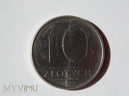 Duże zdjęcie 10 złotych 1984-1988 - POLSKA