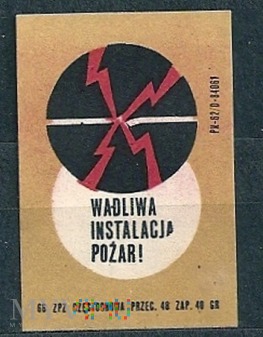 Wadliwa instalacja Pożar.1966