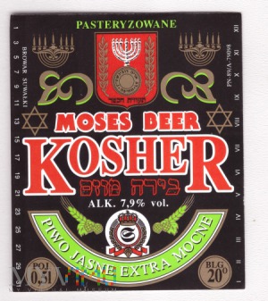 Duże zdjęcie Kosher, moses beer