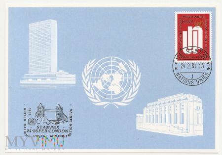 54-Nations Unies-Postkarte.24.2.1981