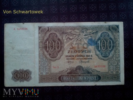 100 złotych 1941