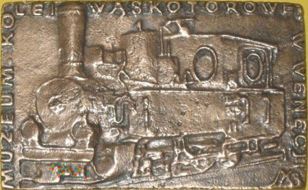 Plakietka Muzeum Kolei Wąskotorowej