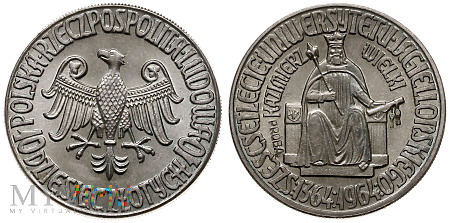 Duże zdjęcie 10 złotych, 1964, Sześćsetlecie UJ