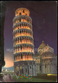 Pisa - krzywa wieża, dzwonnica - lata 80-te XX w.