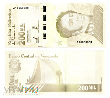 200 000 Bolívares Soberano 2020 (A 18950588)
