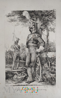 Ułan oficer Gwardii Napoleona w mundurze