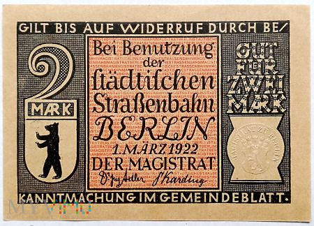 Berlin 2RM 1922