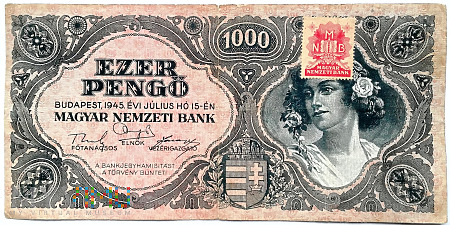 Węgry 1000 pengo 1945