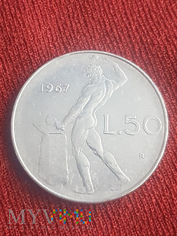 Włochy- 50 lirów 1970 r.