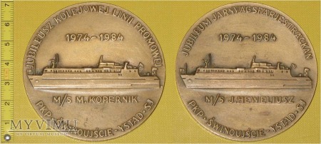 Medal kolejowy - przewozowy linii promowej