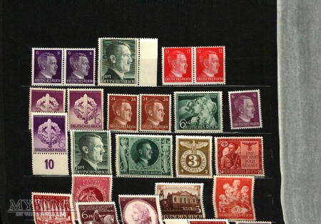 Kilka znaczków III Rzeszy